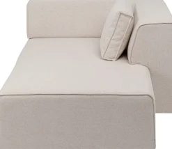 KARE Infinity Ottomane Elements Creme Rechts 182cm