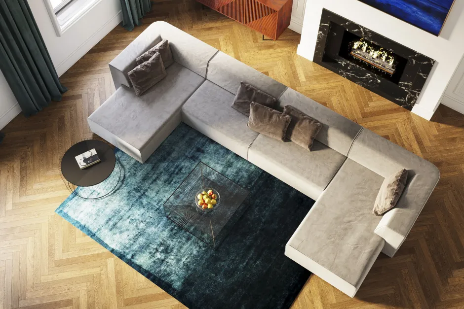 KARE Infinity Ottomane Elements Grau Links