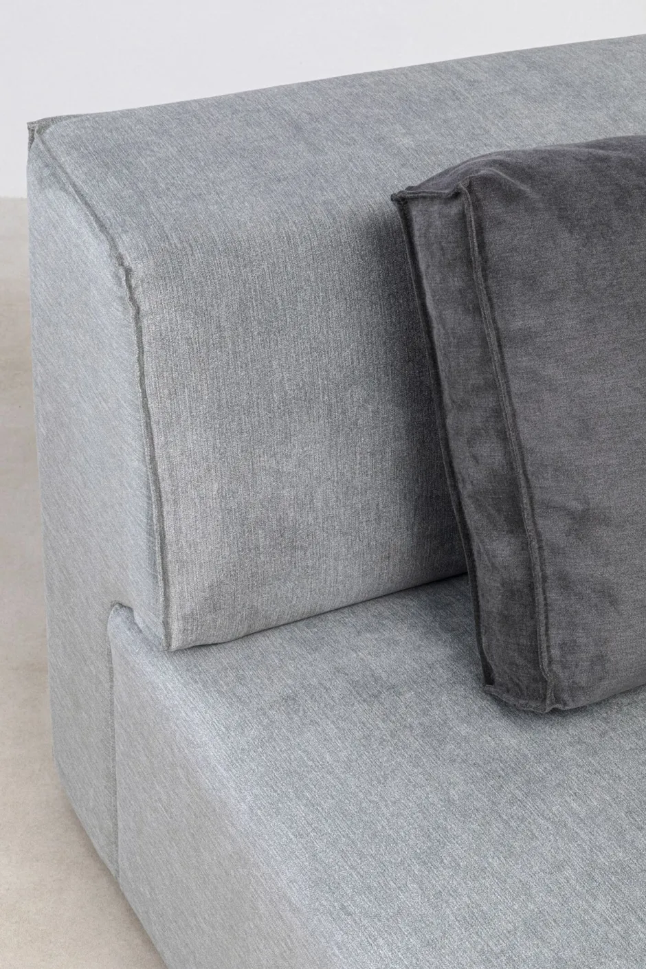 KARE Infinity Ottomane Elements Grau Rechts