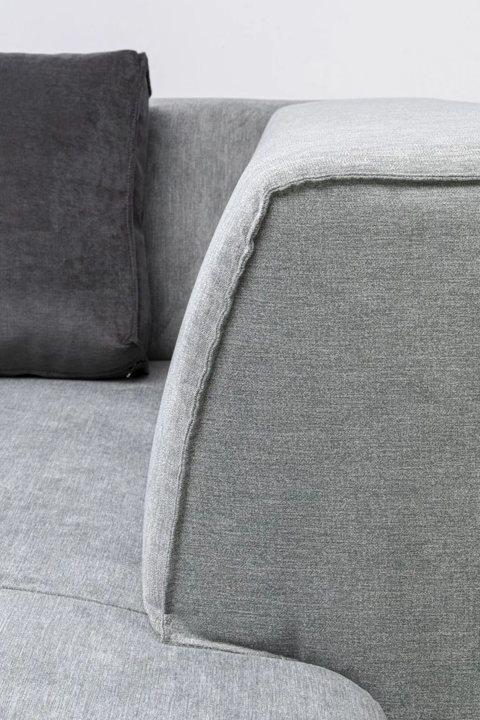 KARE Infinity Ottomane Elements Grau Rechts