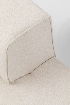 KARE Infinity Ottomane Semi Elements Creme Rechts 120cm