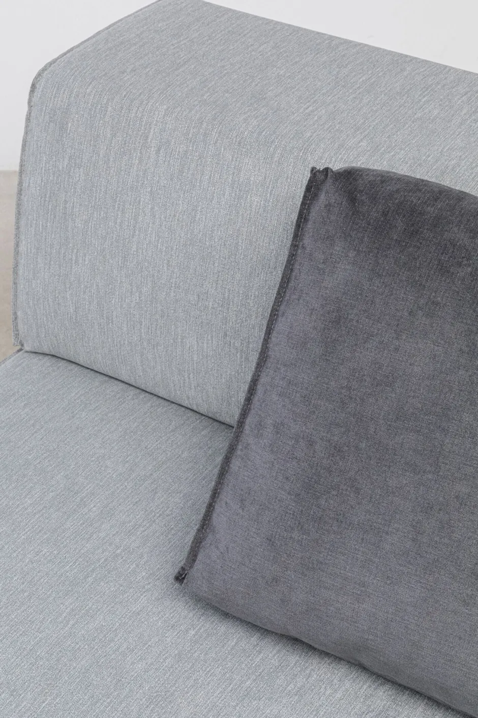 KARE Infinity Ottomane Semi Elements Grau Links