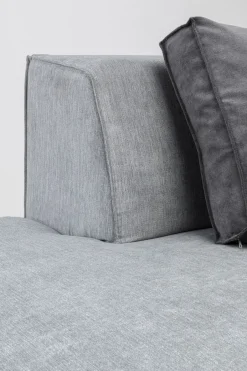 KARE Infinity Ottomane Semi Elements Grau Links