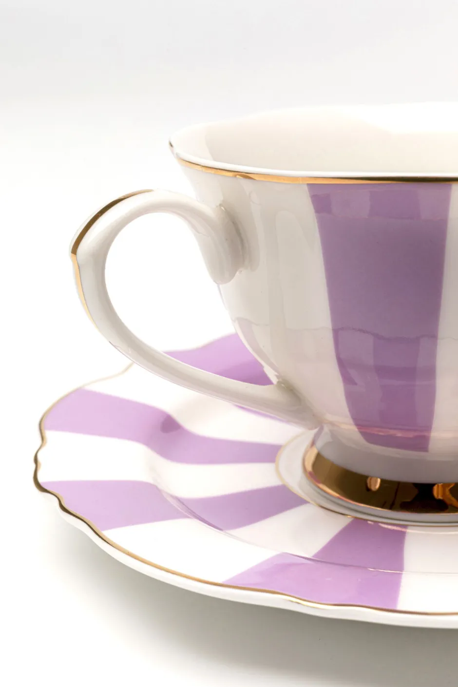 KARE Kaffeetasse Harlequin Lila (2/tlg.)