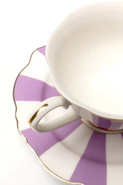 KARE Kaffeetasse Harlequin Lila (2/tlg.)