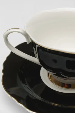 KARE Kaffeetasse Harlequin Schwarz (2/tlg.)