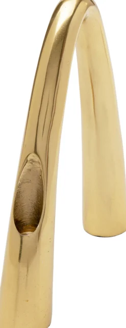 KARE Kerzenständer Bow Duo Gold 25cm