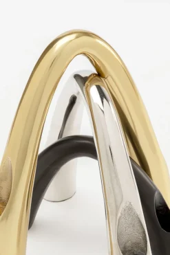 KARE Kerzenständer Bow Duo Gold 25cm