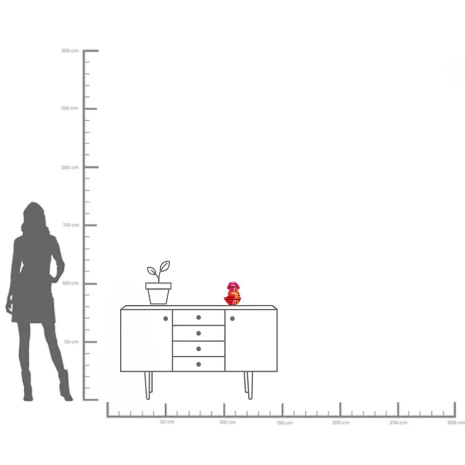 KARE Kerzenständer Lips 17cm