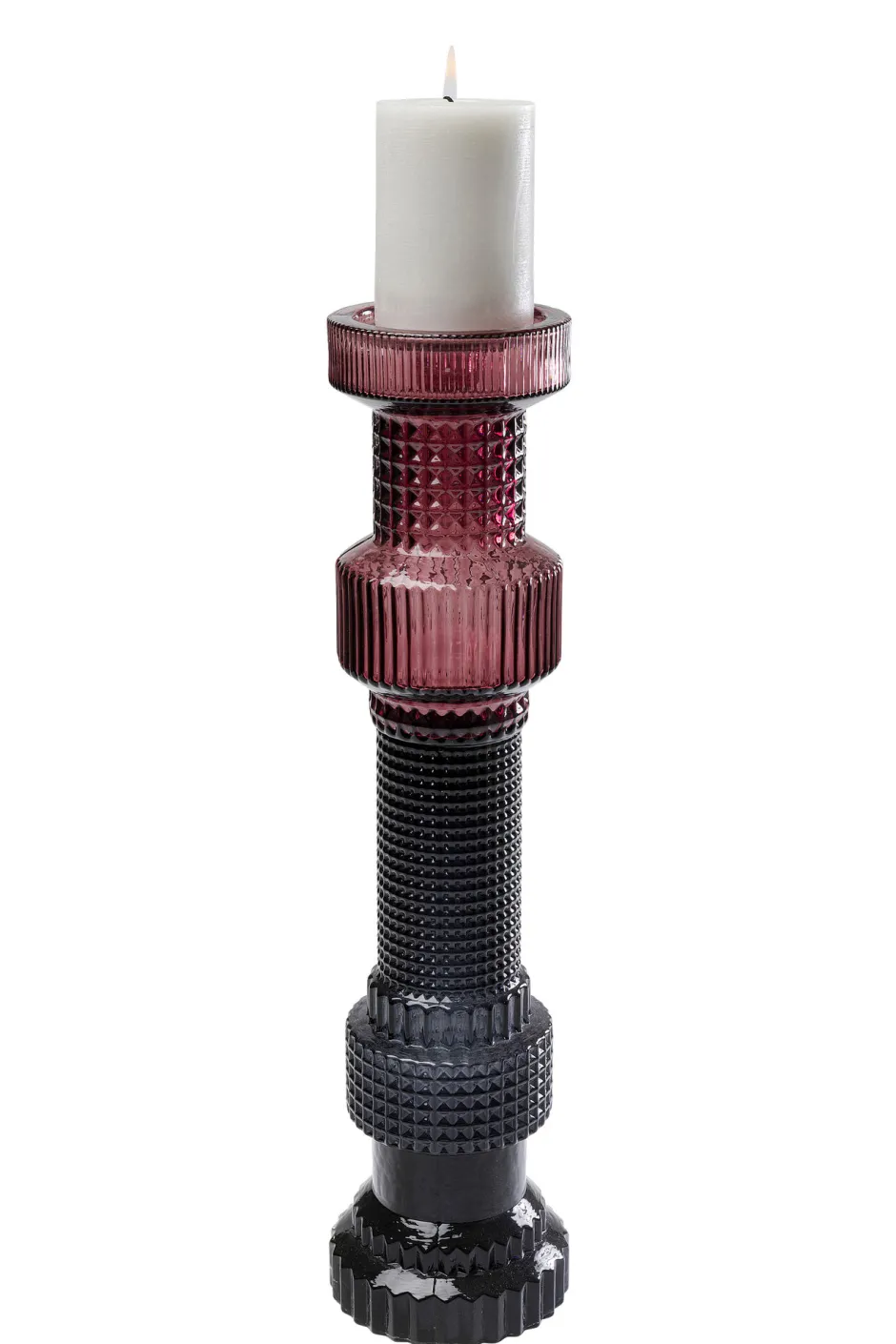 KARE Kerzenständer Marvelous Duo Pink Grau 49cm