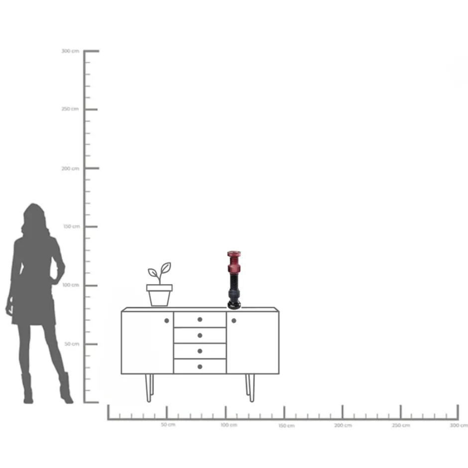 KARE Kerzenständer Marvelous Duo Pink Grau 49cm