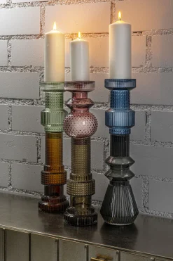 KARE Kerzenständer Marvelous Duo Lila Grau 49