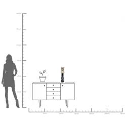 KARE Kerzenständer Marvelous Duo Braun Grau 49cm