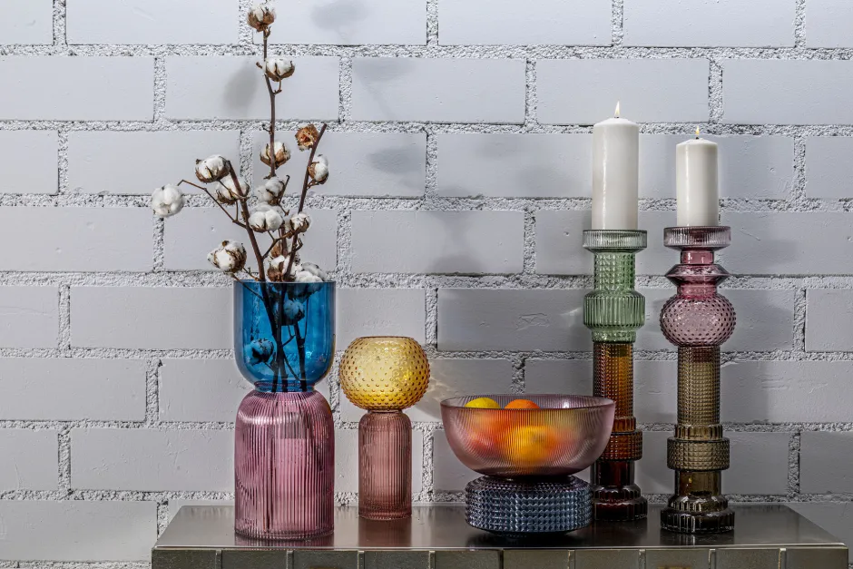 KARE Kerzenständer Marvelous Duo Grün Braun 49cm