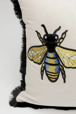 KARE Kissen Bees Weiß 50x30cm
