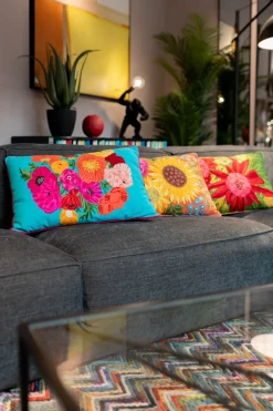 KARE Kissen Fiorista Grün 60x40cm