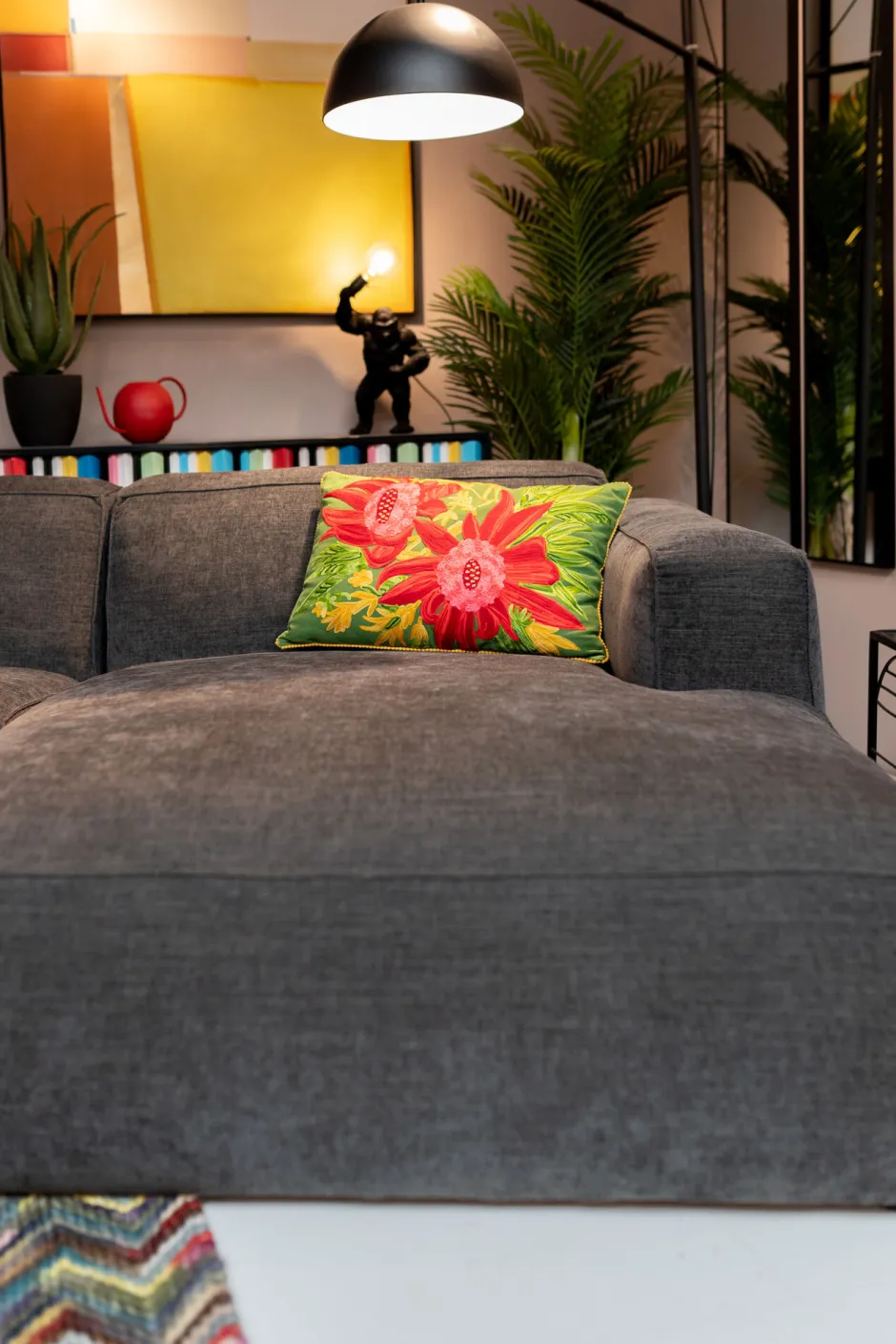 KARE Kissen Fiorista Grün 60x40cm