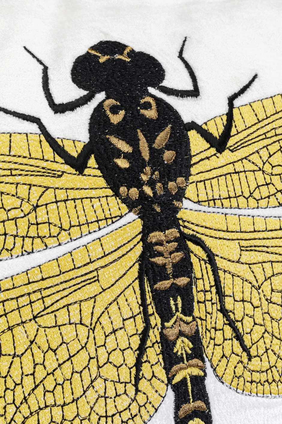 KARE Kissen Glitter Dragonfly Weiß 40x40cm