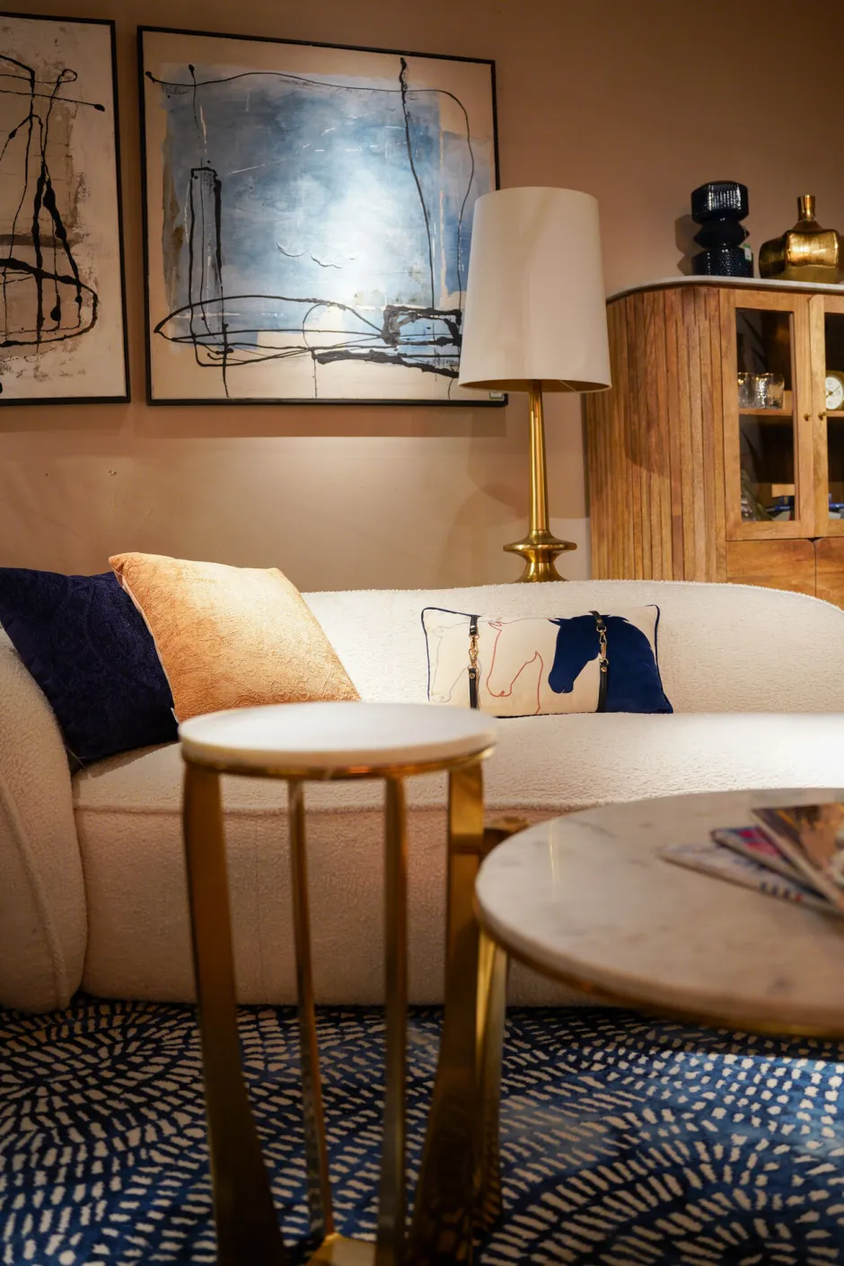 KARE Kissen Horsefaces 28x50cm