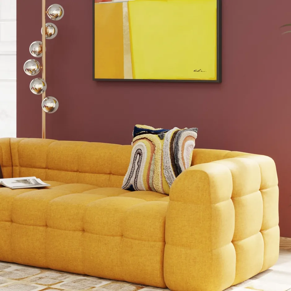 KARE Kissen Lava Braun 45x45cm