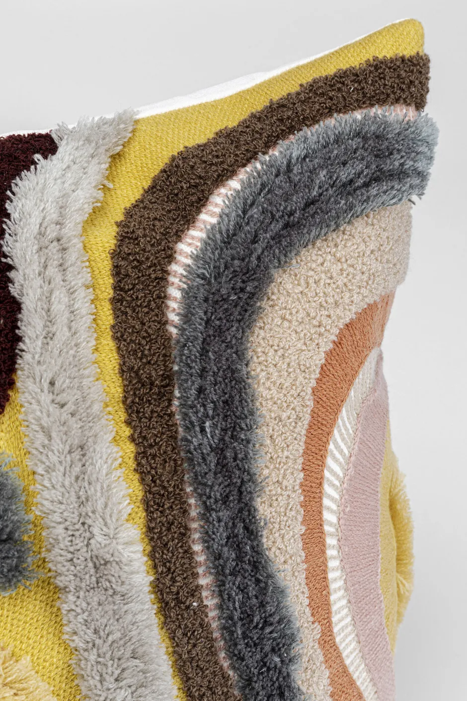 KARE Kissen Lava Braun 45x45cm