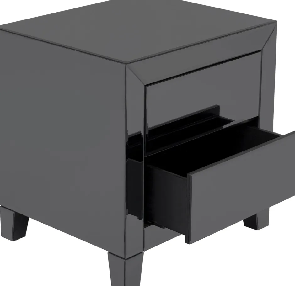 KARE Kommode Klein Luxury Push 2 Schübe Grau