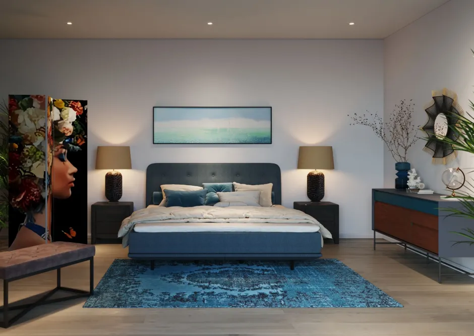 KARE Kommode Klein Luxury Push 2 Schübe Grau