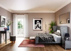 KARE Kommode Klein Luxury Push 2 Schübe Grau