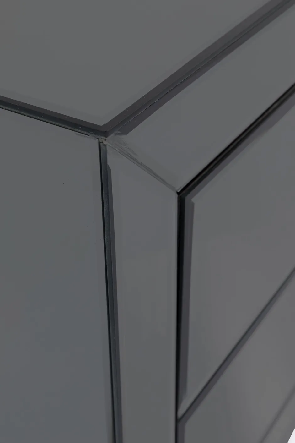 KARE Kommode Klein Luxury Push 2 Schübe Grau