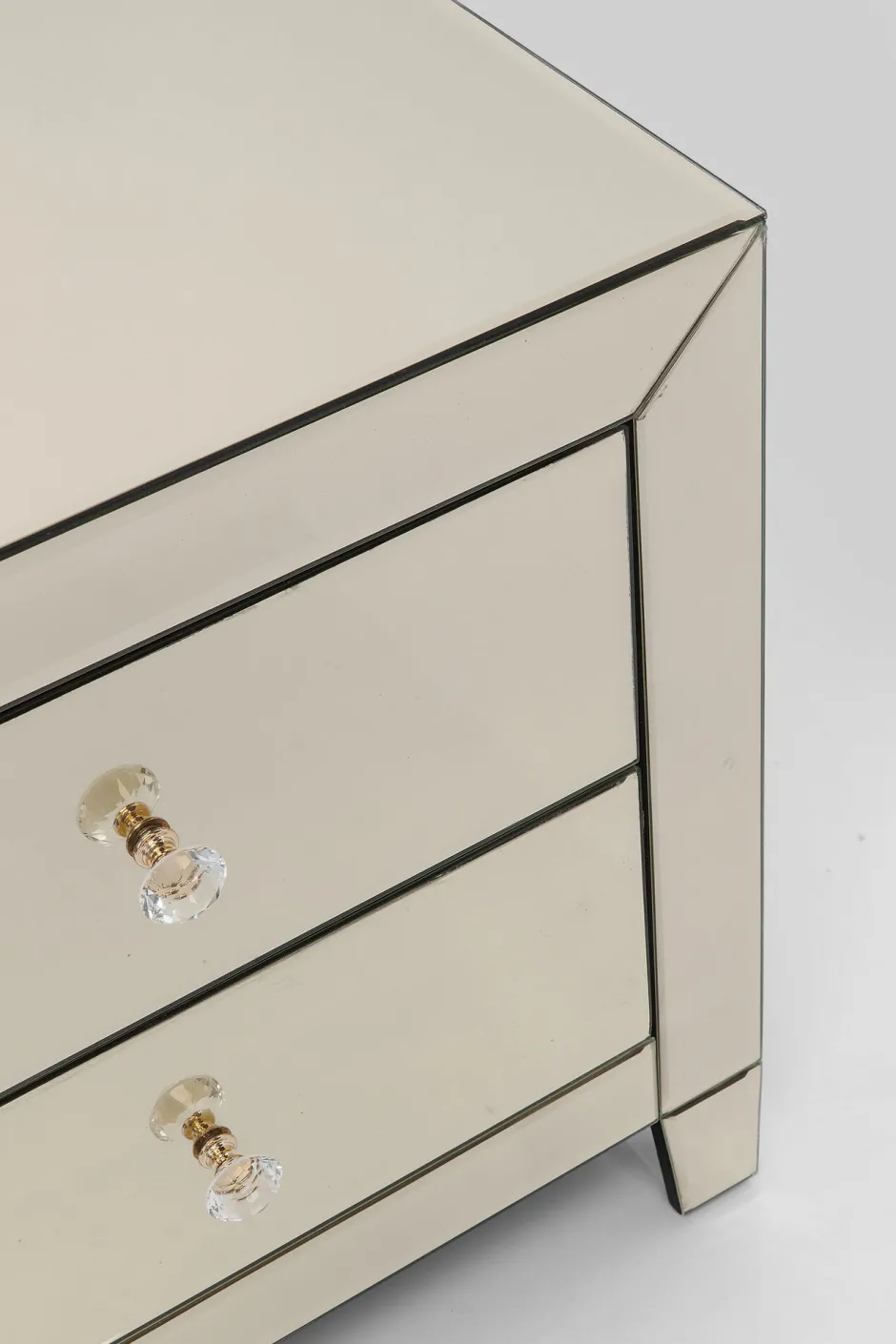 KARE Kommode Klein Pearl Champagne 2 Schübe