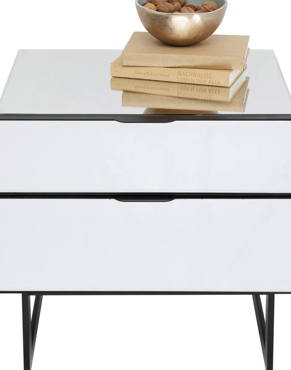 KARE Kommode Klein Soran Schwarz 49x50cm