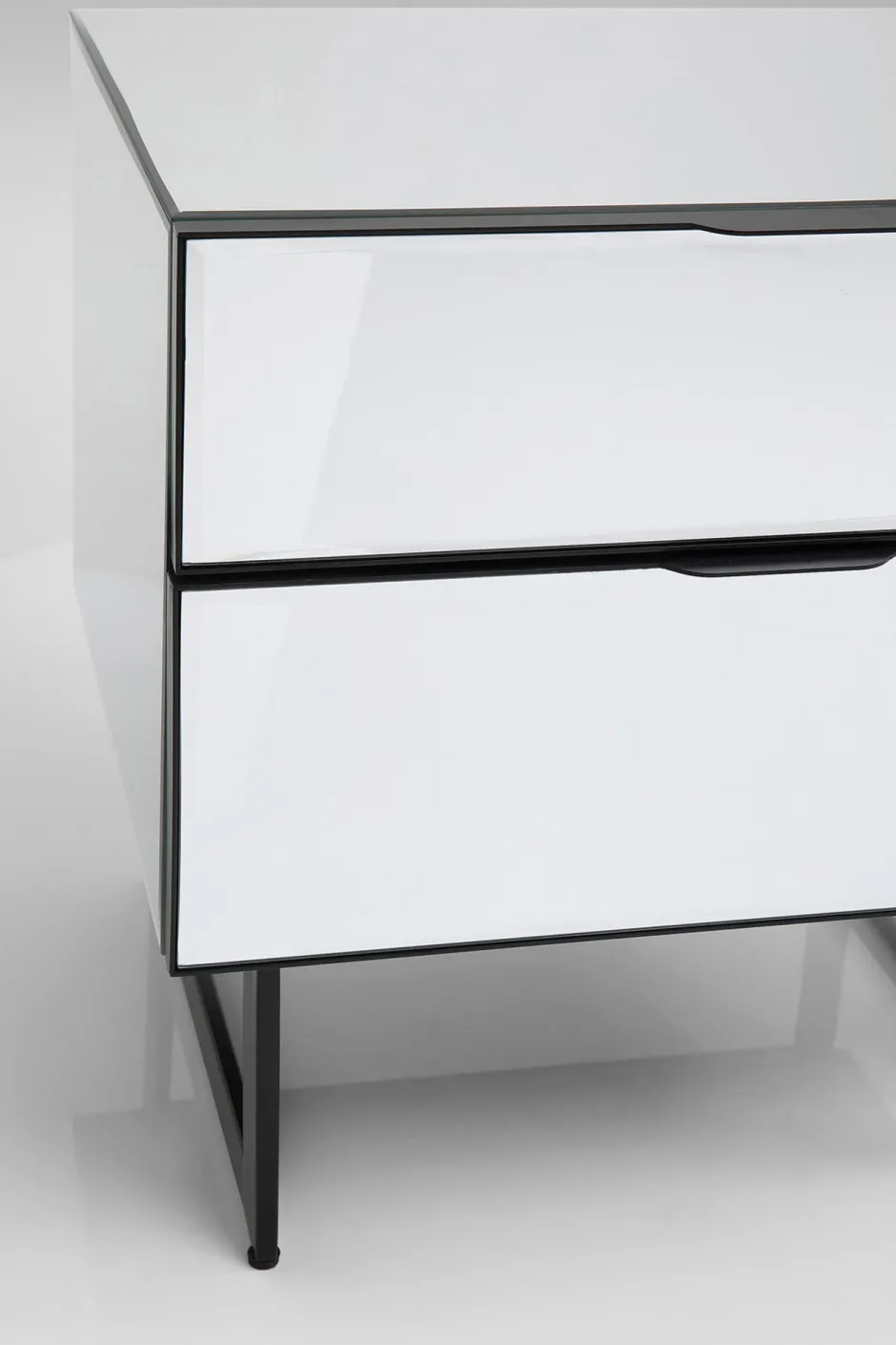 KARE Kommode Klein Soran Schwarz 49x50cm