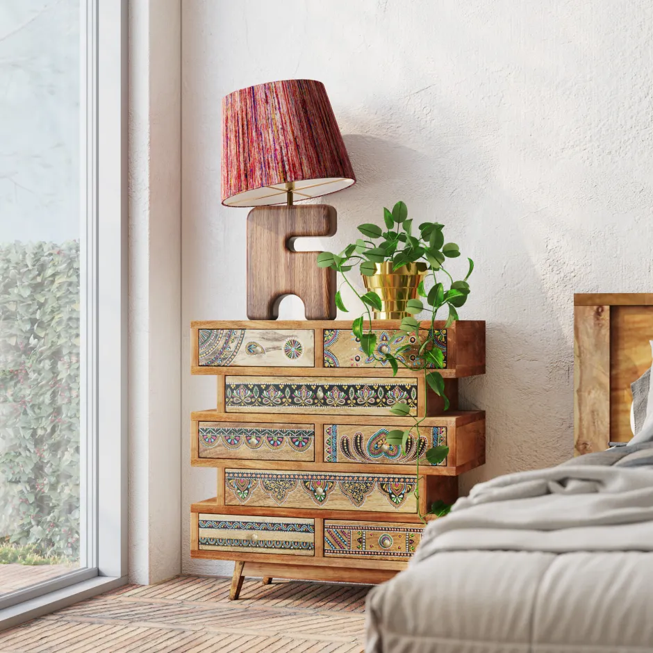 KARE Kommode Menorca Butterfly 65x65cm