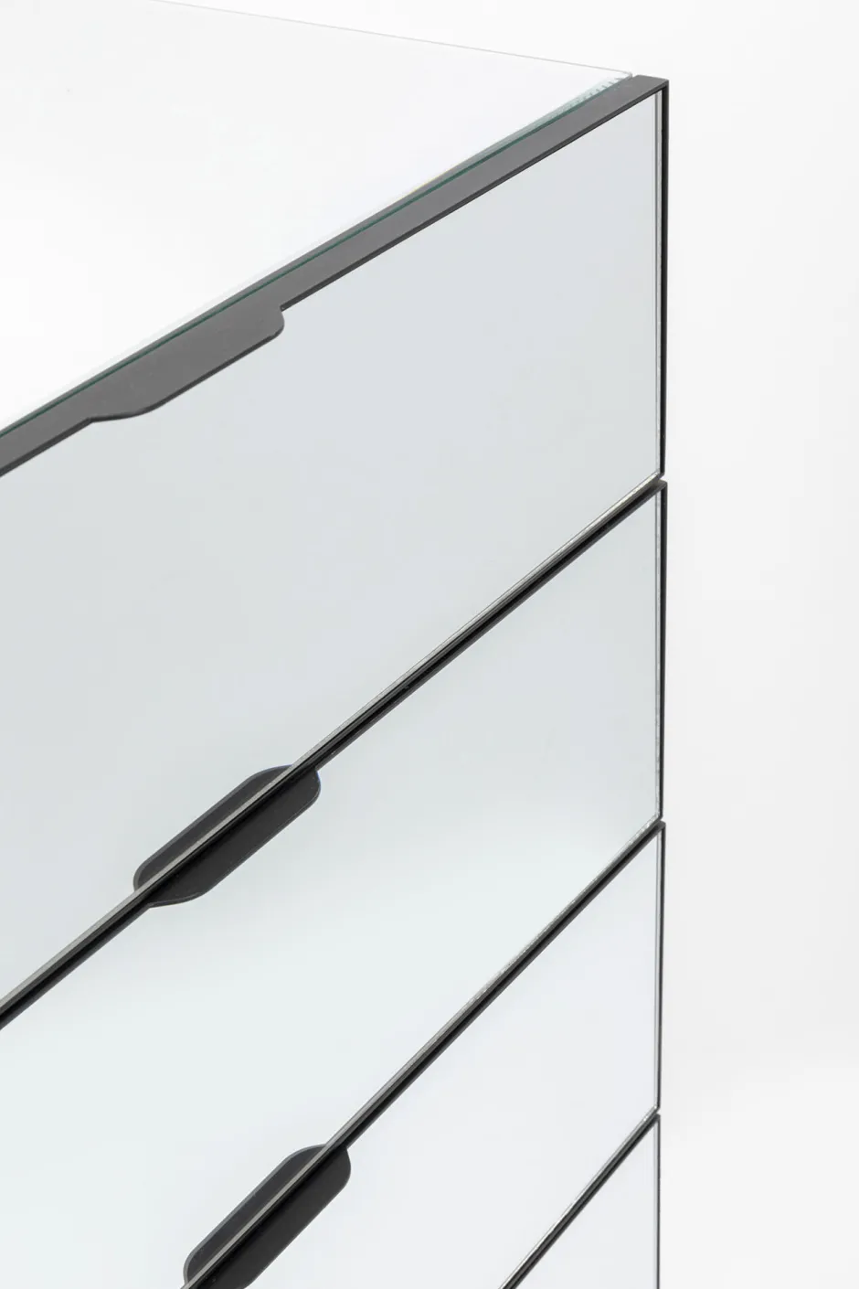 KARE Kommode Soran 5 Schübe Schwarz 65x114cm