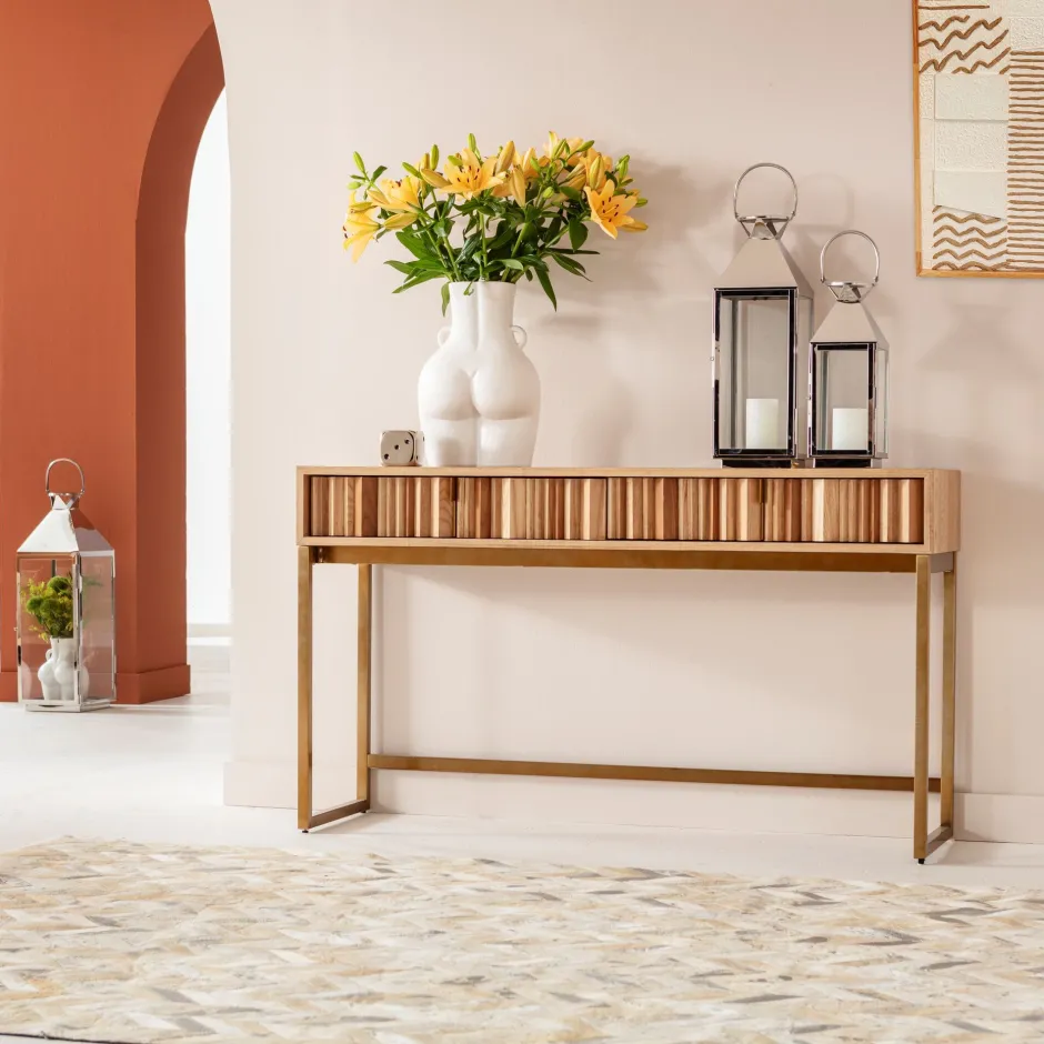 KARE Konsole Concertina Natur 136x40cm