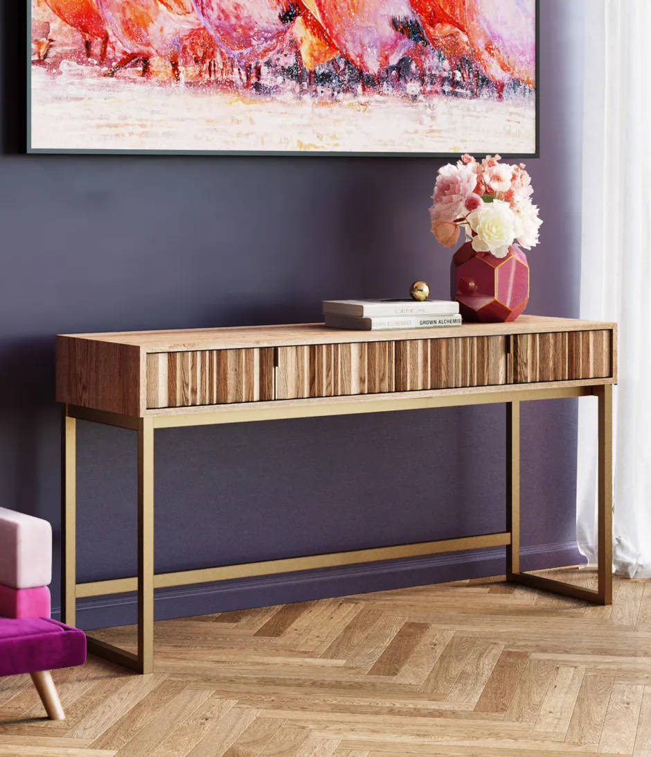 KARE Konsole Concertina Natur 136x40cm