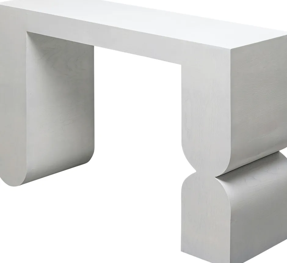 KARE Konsole Curve Weiß 120x76cm