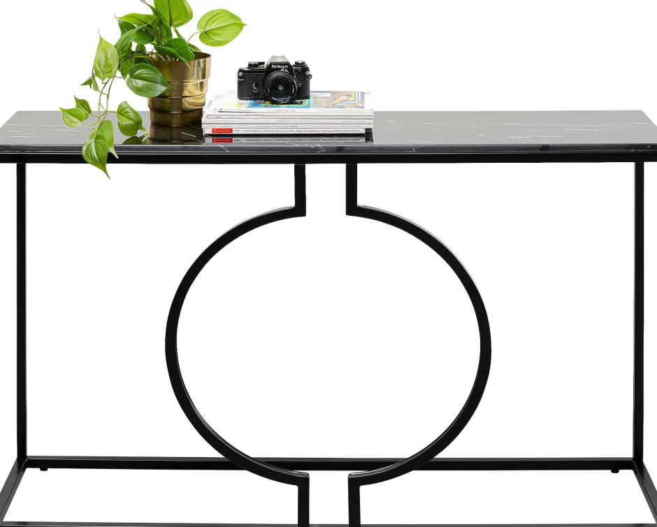 KARE Konsole Miami Loft Schwarz 120x75cm