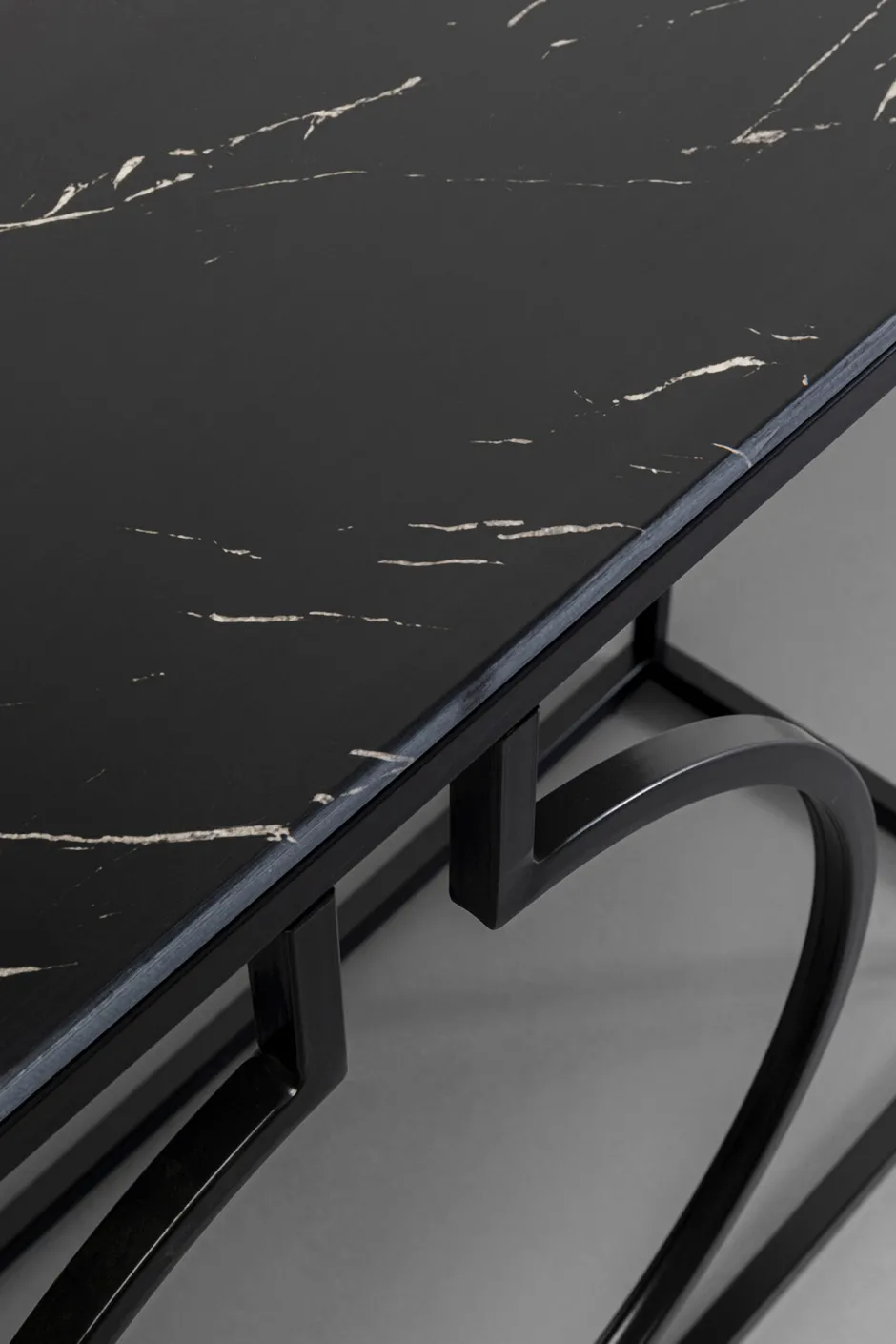 KARE Konsole Miami Loft Schwarz 120x75cm