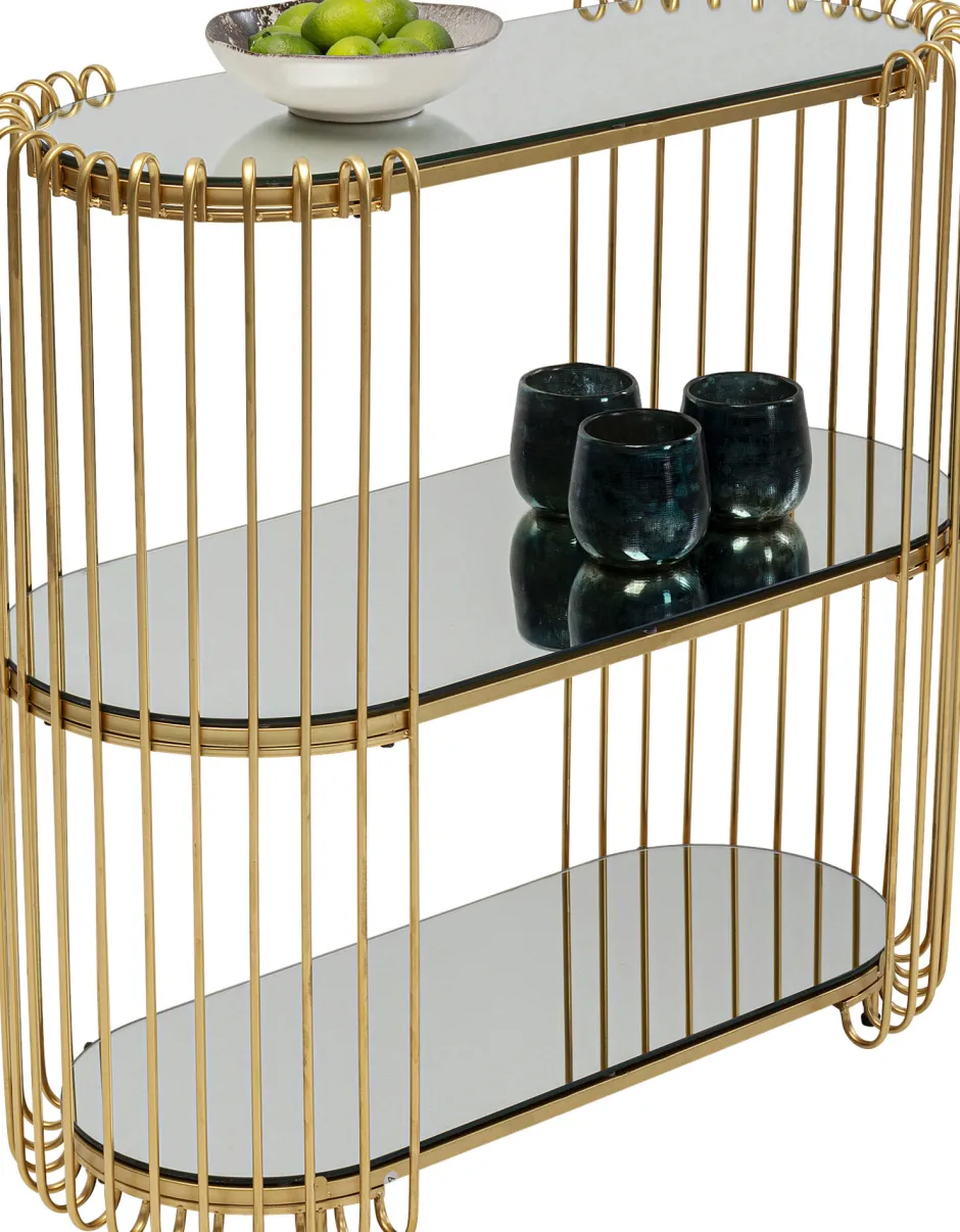 KARE Konsole Wire Brass 81x78cm