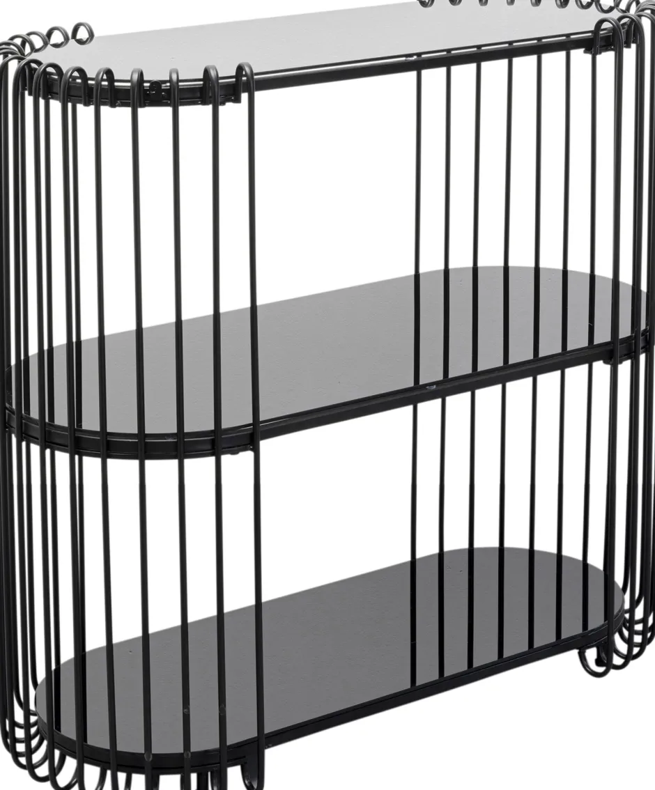 KARE Konsole Wire Schwarz 81x78cm