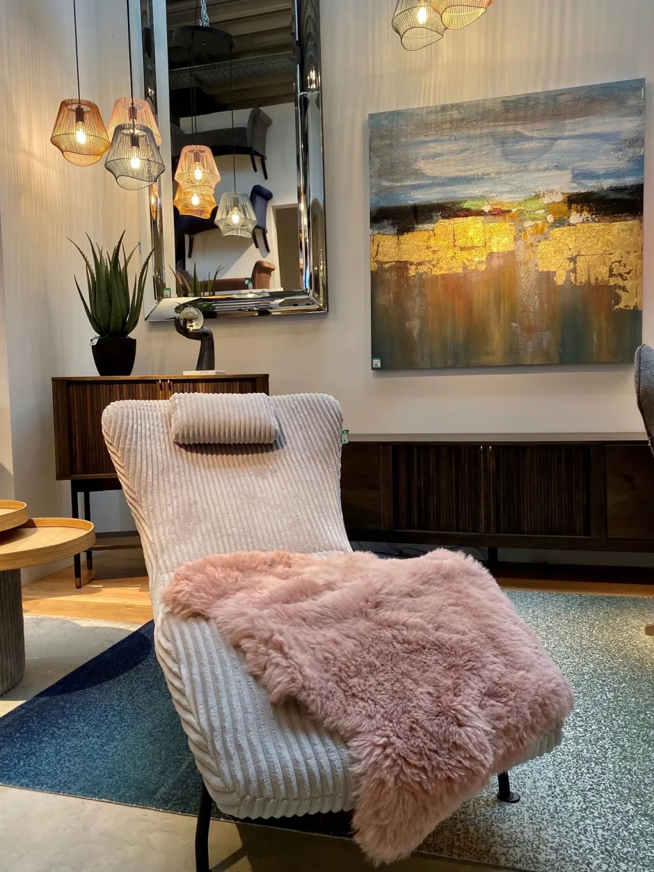 KARE Lammfell Heidi Rose 65x85cm