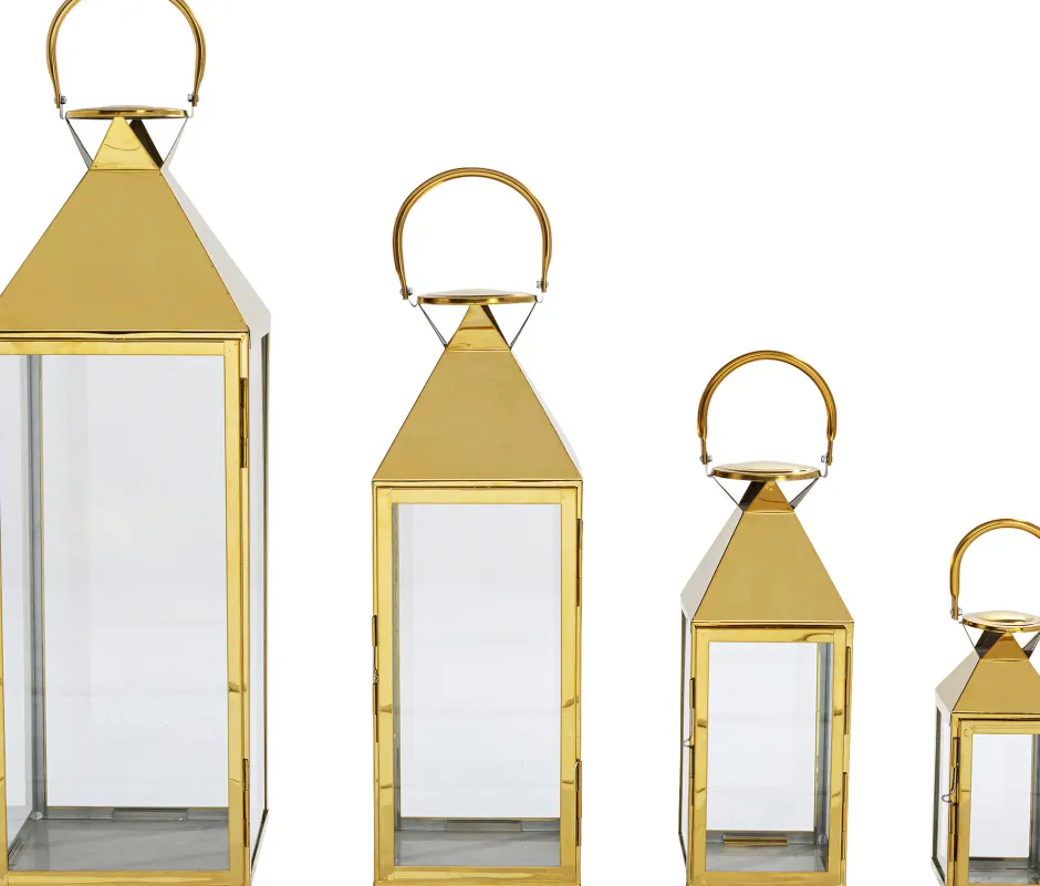 KARE Laterne Giardino Gold (4/Set)