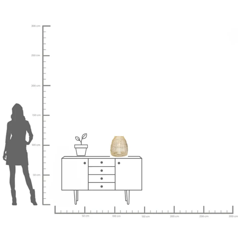 KARE Laterne Hayat Cone Brass 37cm