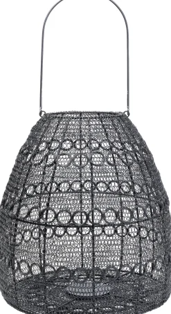 KARE Laterne Hayat Cone Schwarz 37cm