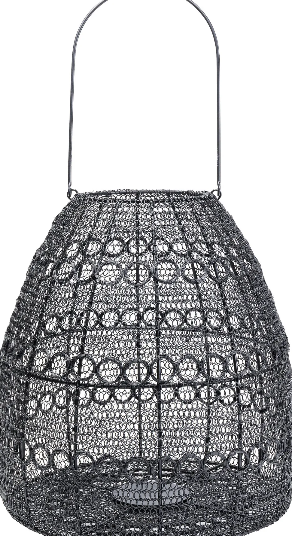 KARE Laterne Hayat Cone Schwarz 37cm