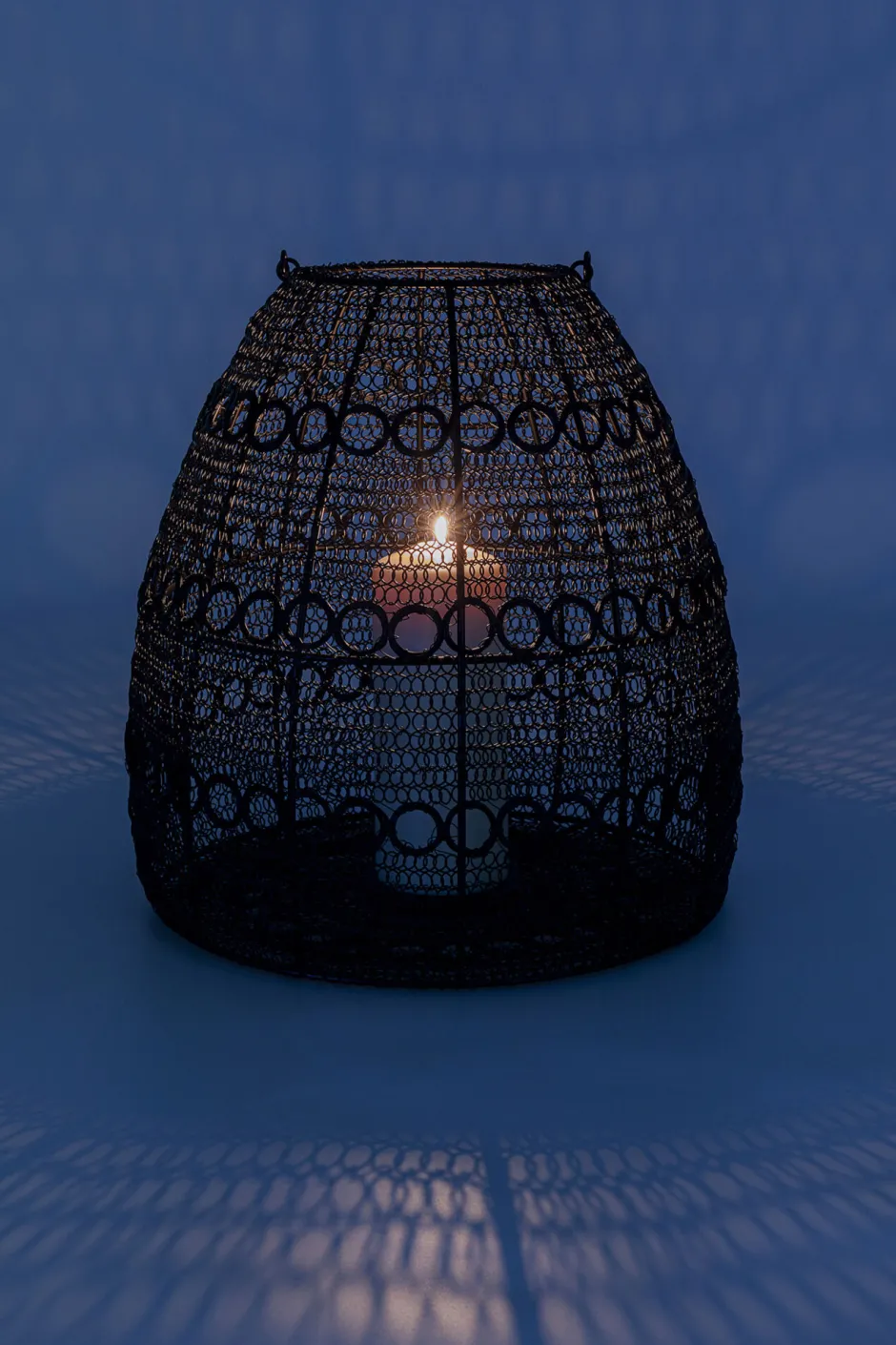 KARE Laterne Hayat Cone Schwarz 37cm