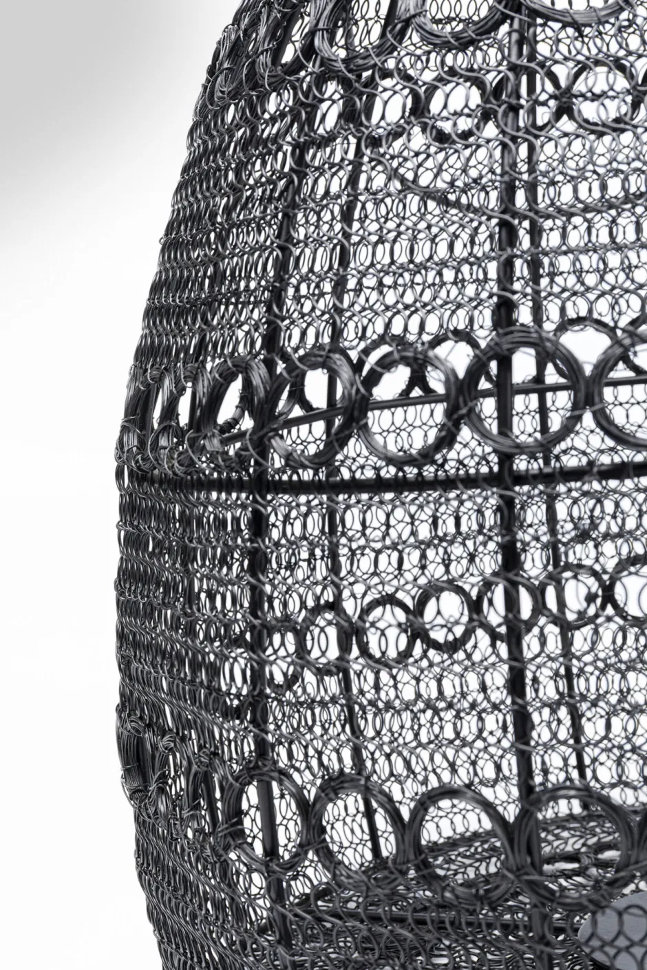 KARE Laterne Hayat Cone Schwarz 37cm