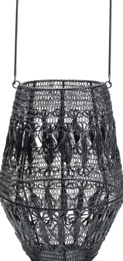 KARE Laterne Hayat Schwarz 33cm