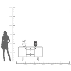 KARE Laterne Hayat Schwarz 33cm